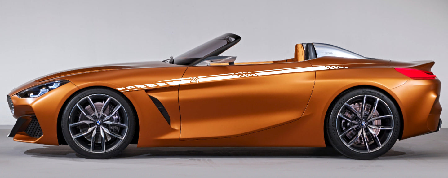 Premium Vinyl Sticker Racing Stripes Compatible With BMW Z4 Style Design