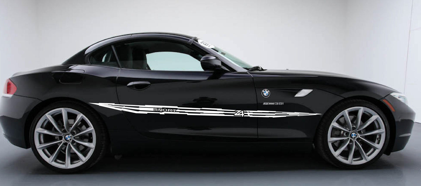 Premium Vinyl Sticker Racing Stripes Compatible With BMW Z4 Style Design